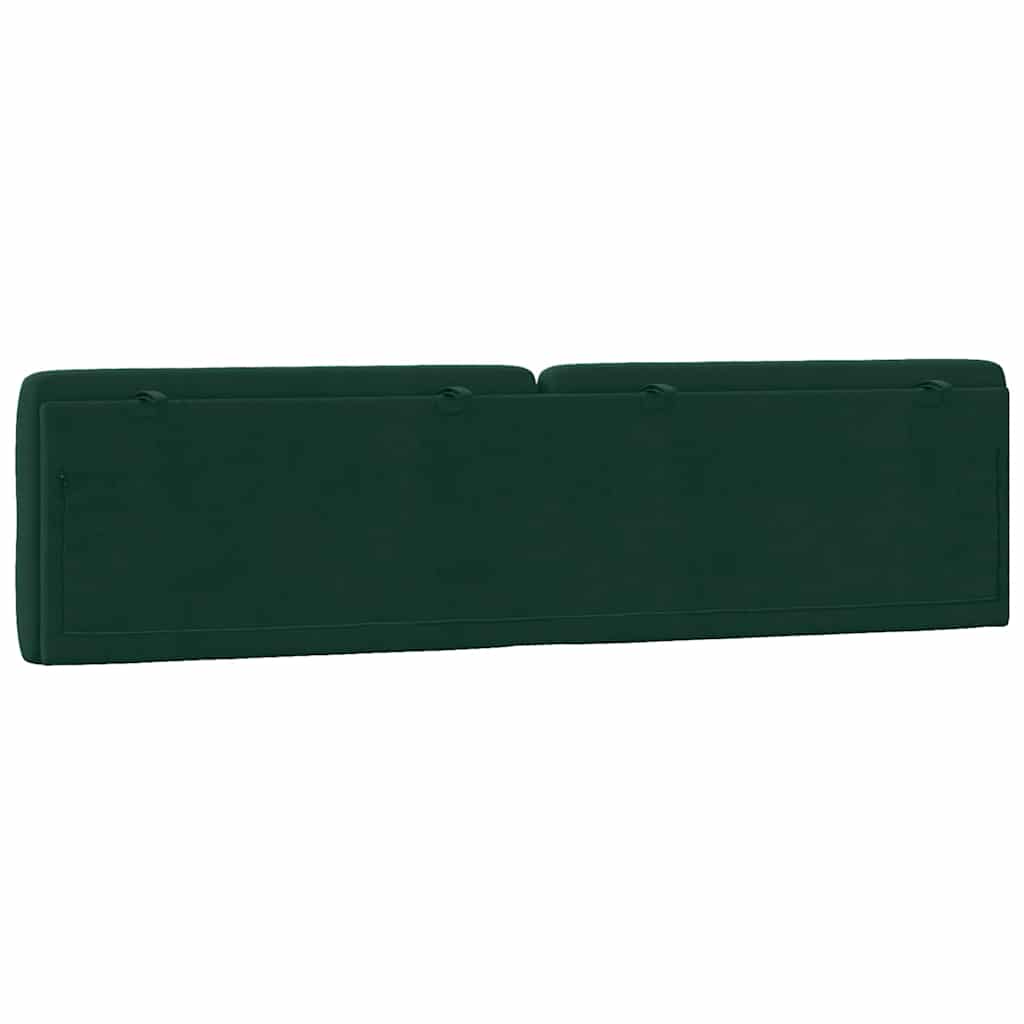 gavlpude 200 cm velour mørkegrøn