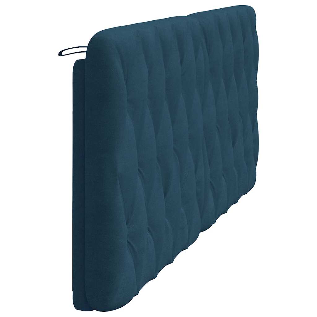 gavlpude 200 cm velour blå