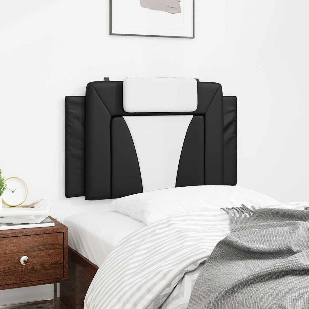 gavlpude Viana 80 cm kunstlæder sort og hvid