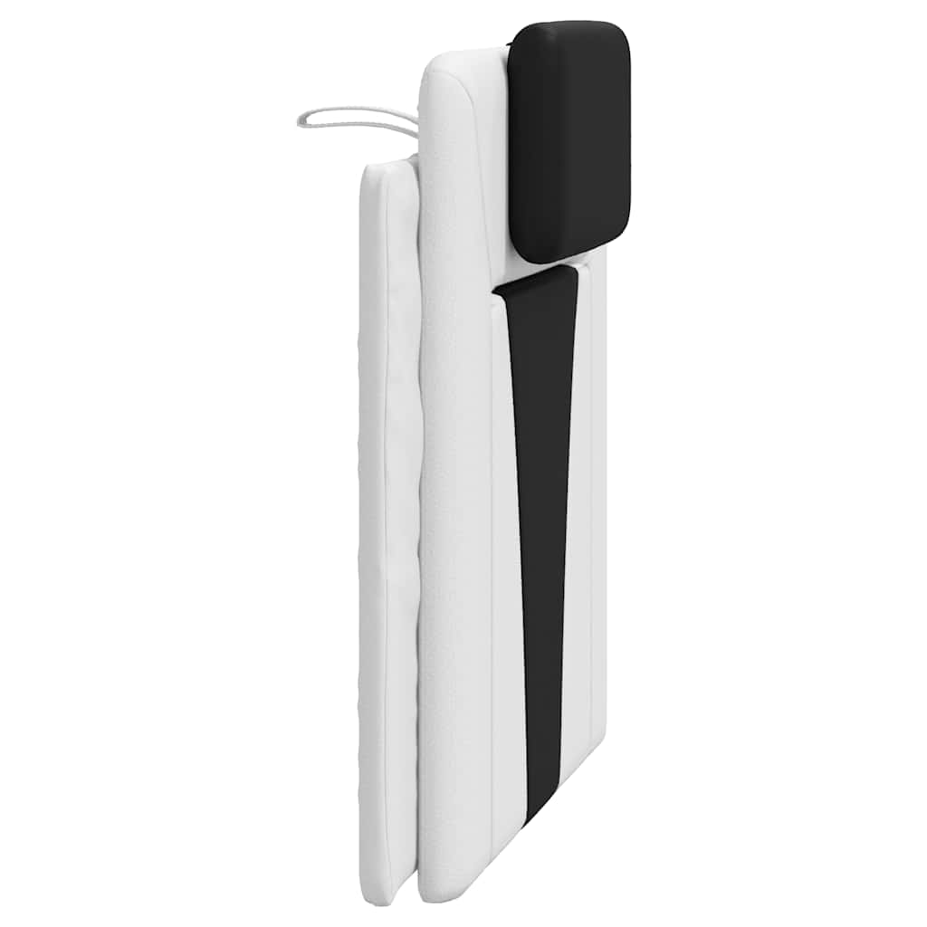 gavlpude Viana 90 cm kunstlæder hvid og sort