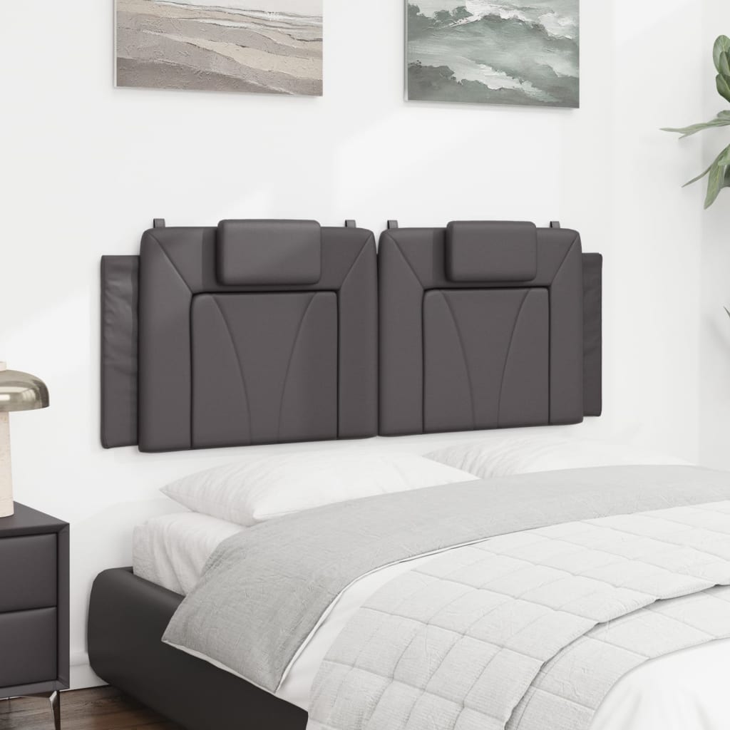 gavlpude Viana 120 cm kunstlæder grå