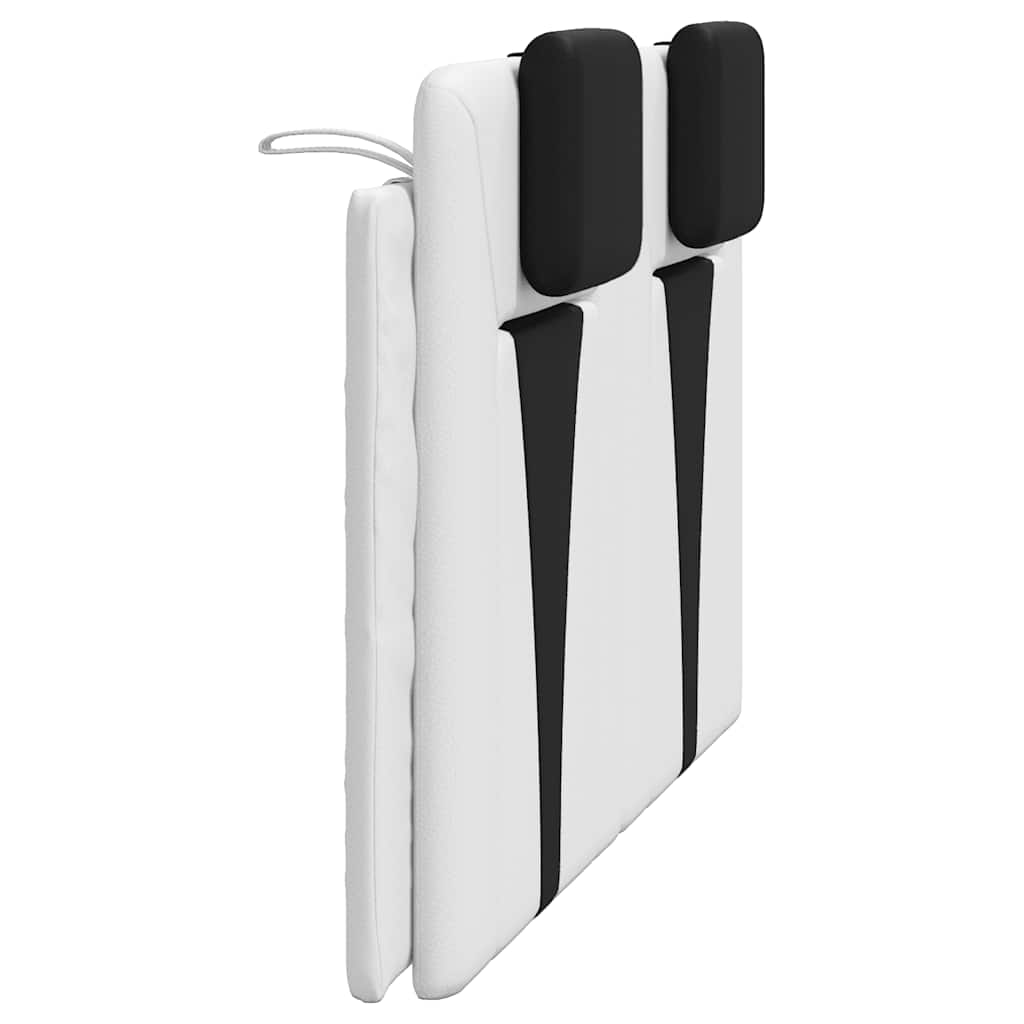 gavlpude Viana 120 cm kunstlæder hvid og sort