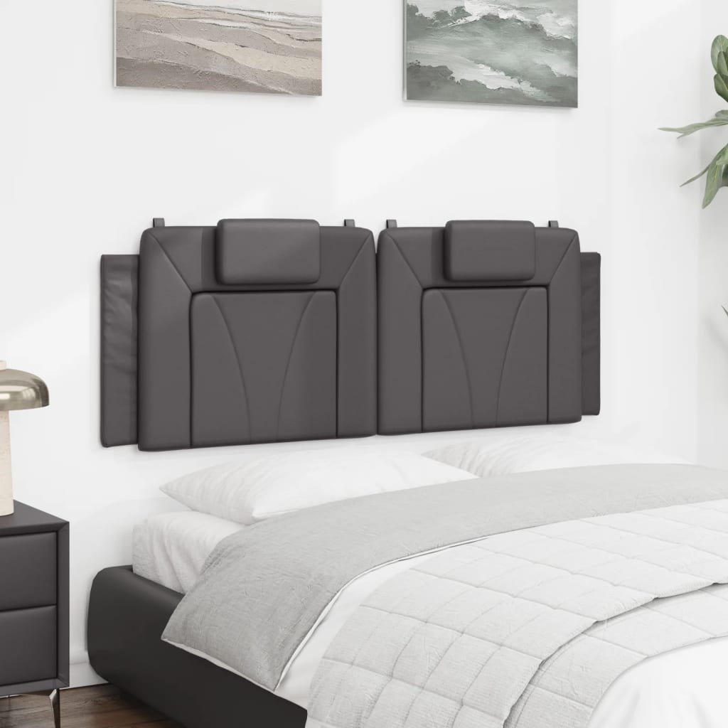 gavlpude Viana 140 cm kunstlæder grå