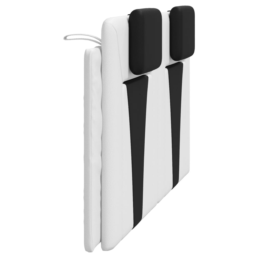 gavlpude Viana 160 cm kunstlæder hvid og sort