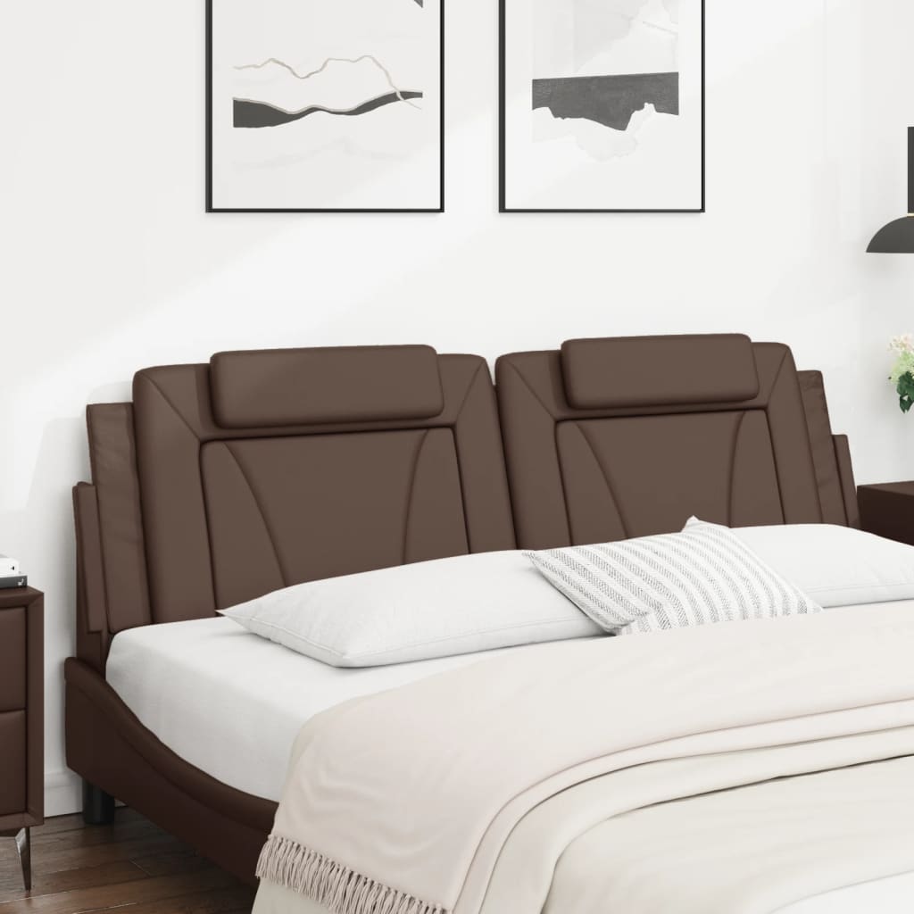 gavlpude Viana 180 cm kunstlæder brun