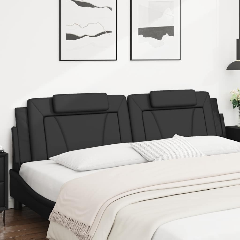 gavlpude Viana 200 cm kunstlæder sort