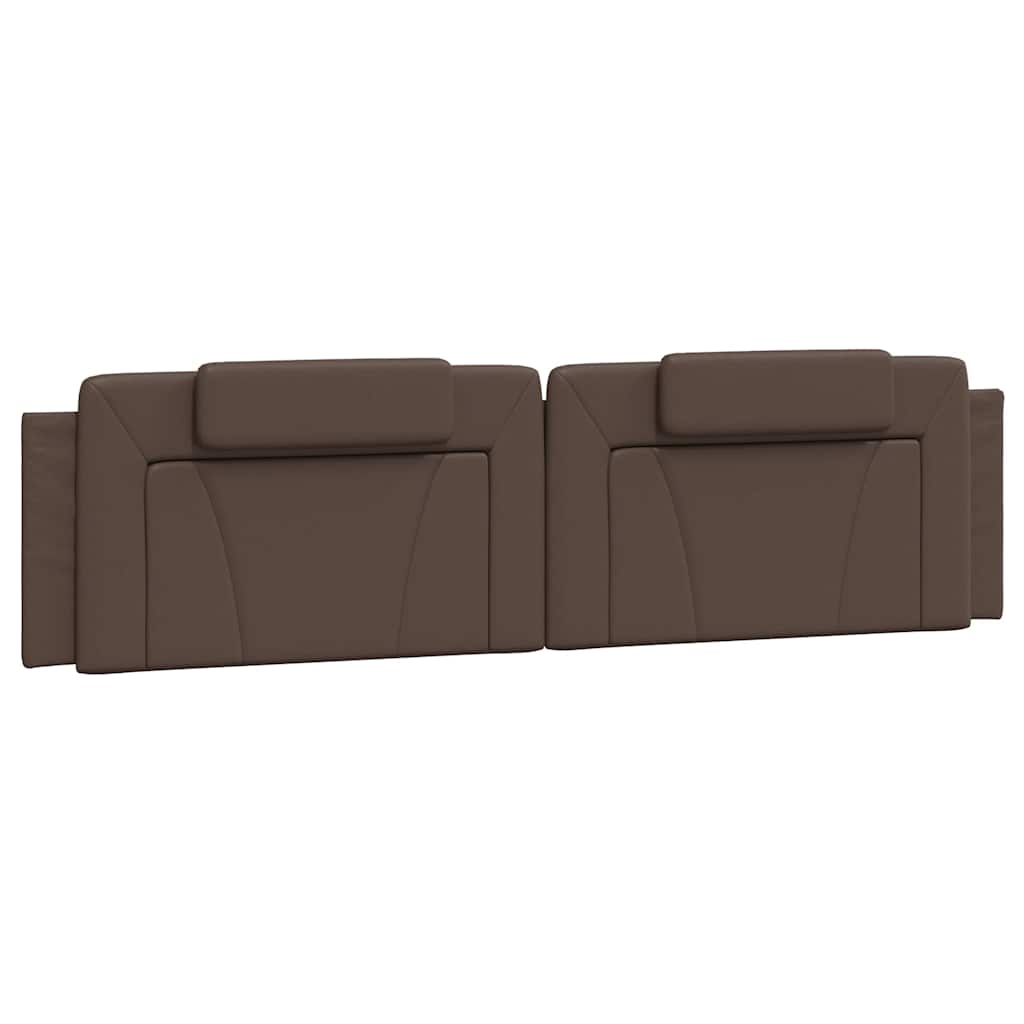 gavlpude Viana 200 cm kunstlæder brun