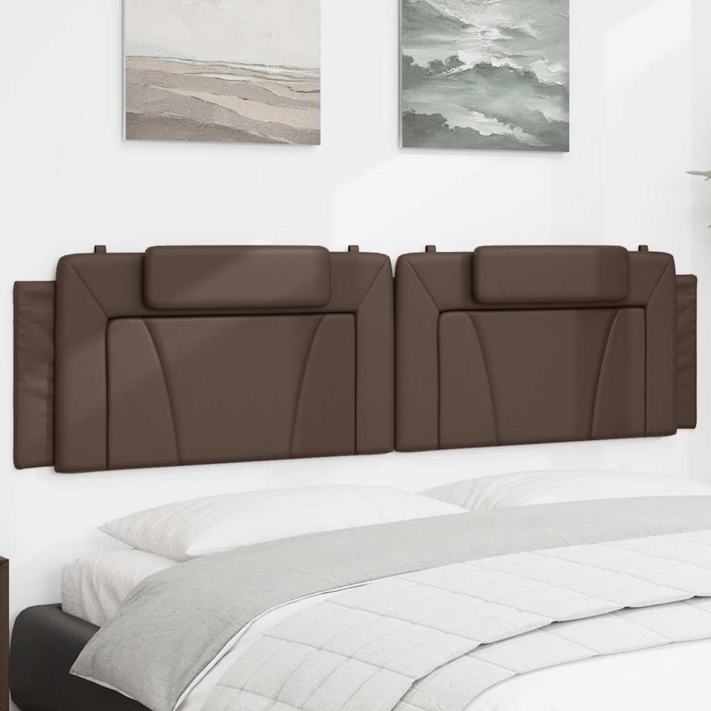 gavlpude Viana 200 cm kunstlæder brun