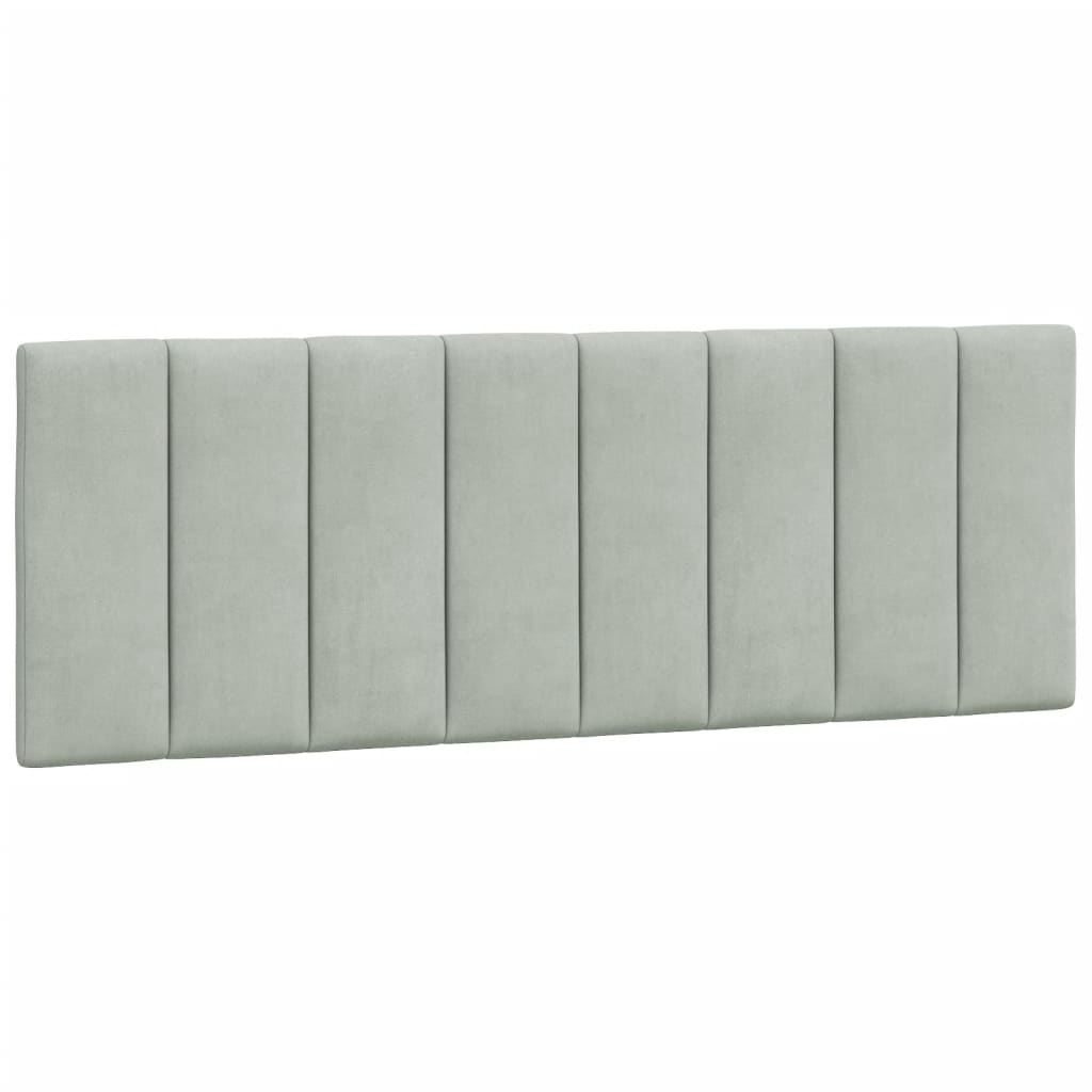 gavlpude Hanko 137 cm velour lysegrå