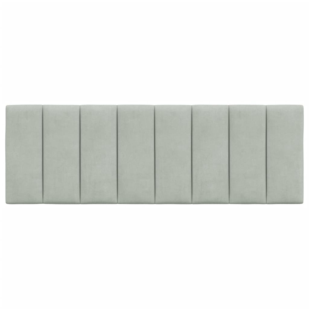 gavlpude Hanko 137 cm velour lysegrå