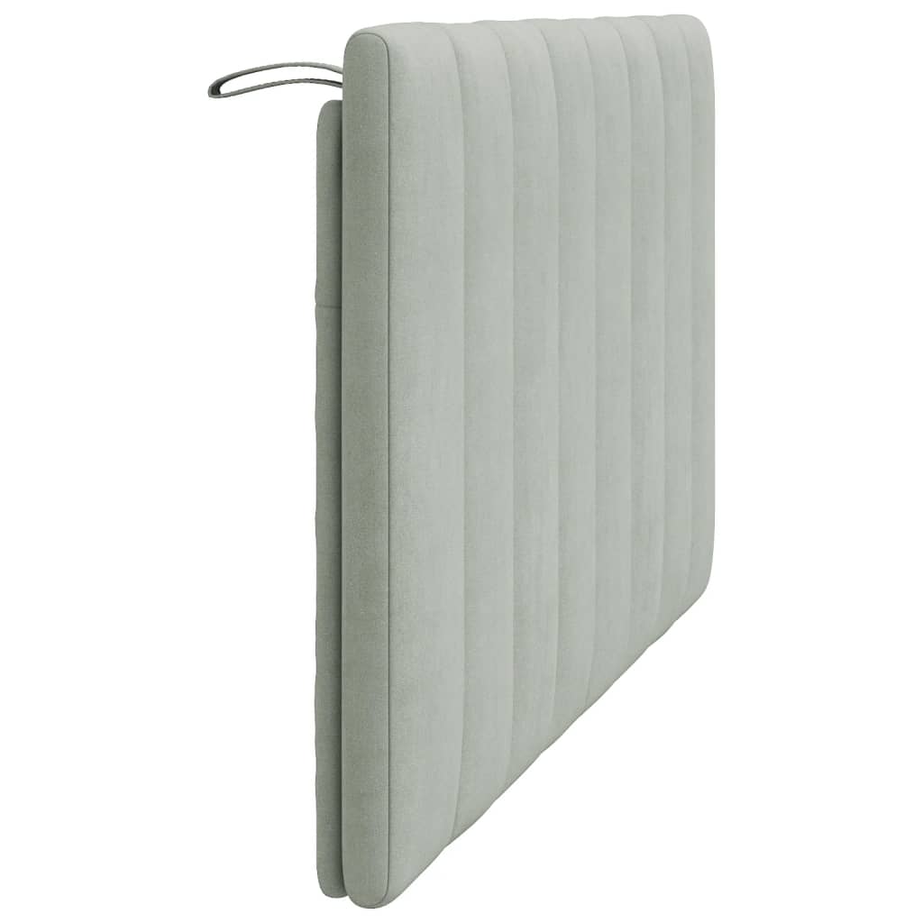 gavlpude Hanko 137 cm velour lysegrå