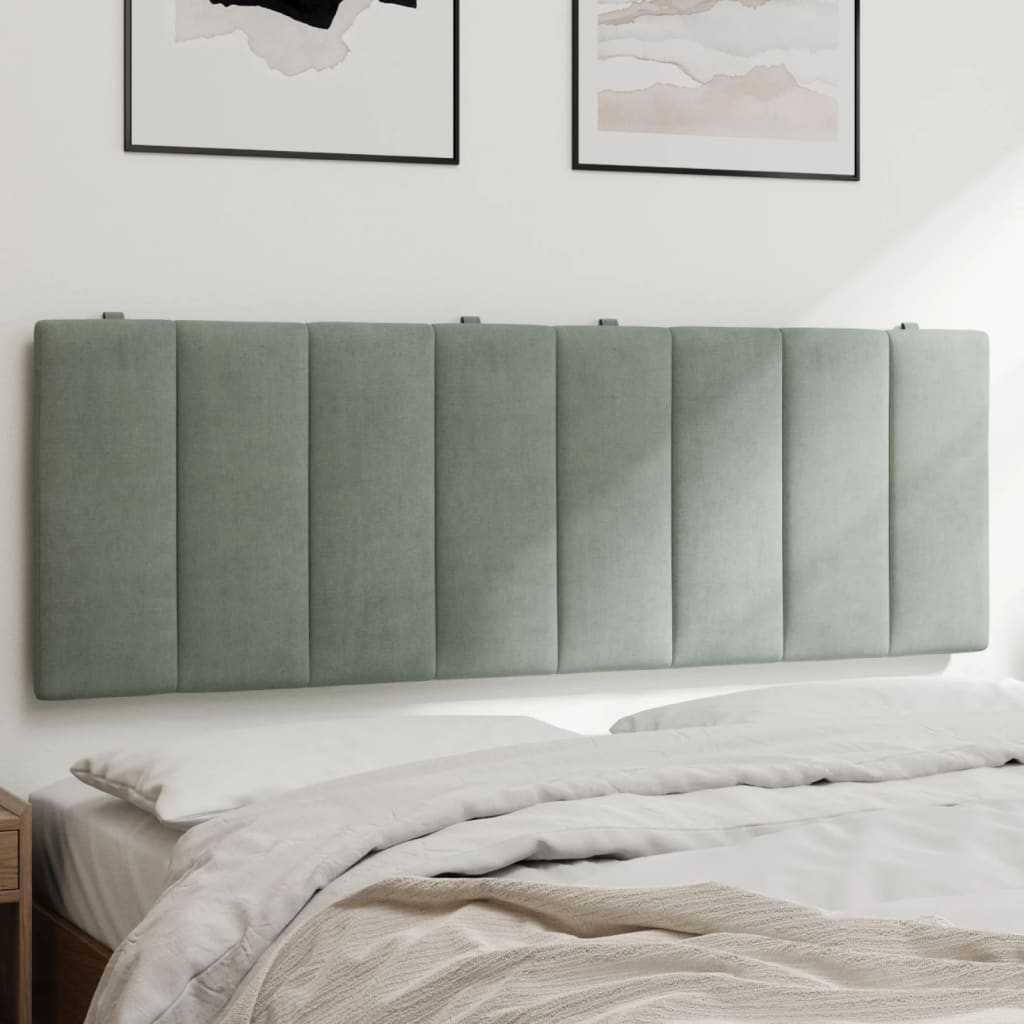 gavlpude Hanko 137 cm velour lysegrå