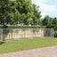 hundegård med låger 10x2x1,5 m galvaniseret stål grå
