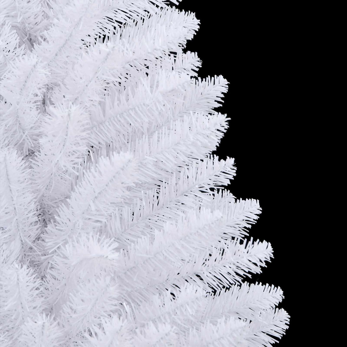 Kunstigt juletræ 150 LED'er PVC og Stål Hvid