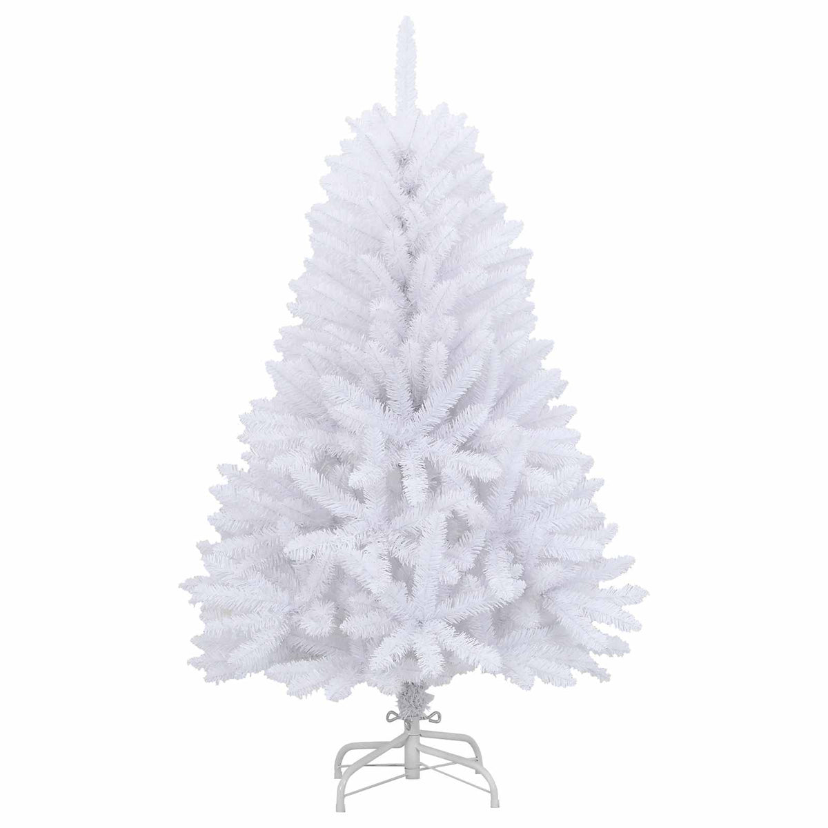 Kunstigt juletræ 150 LED'er PVC og Stål Hvid