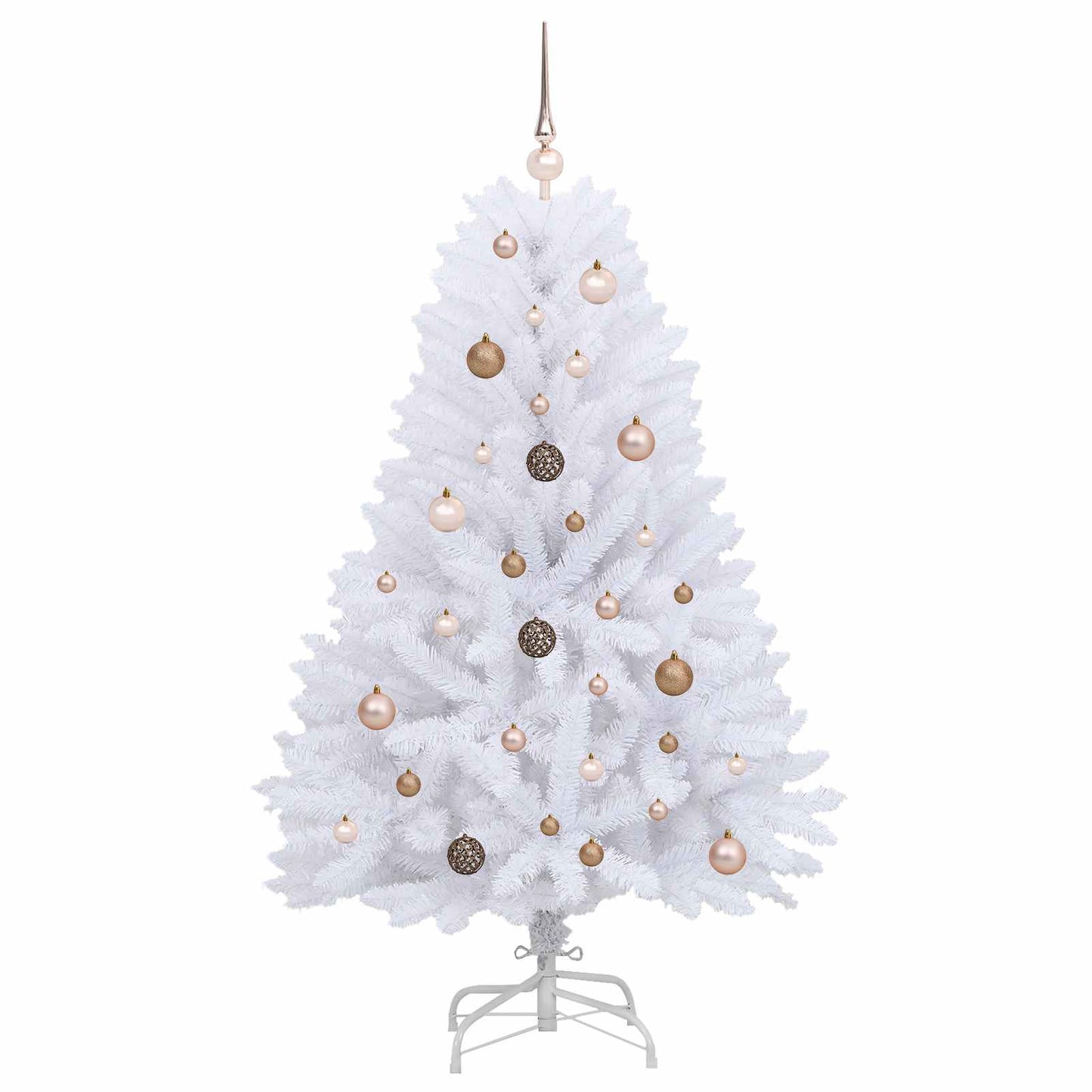 Kunstigt juletræ 150 cm PVC og Stål Hvid