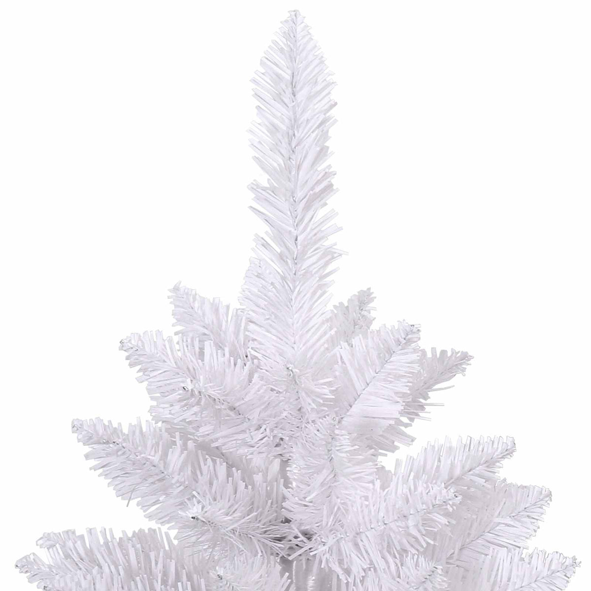 Kunstigt juletræ 300 LED'er PVC og Stål Hvid