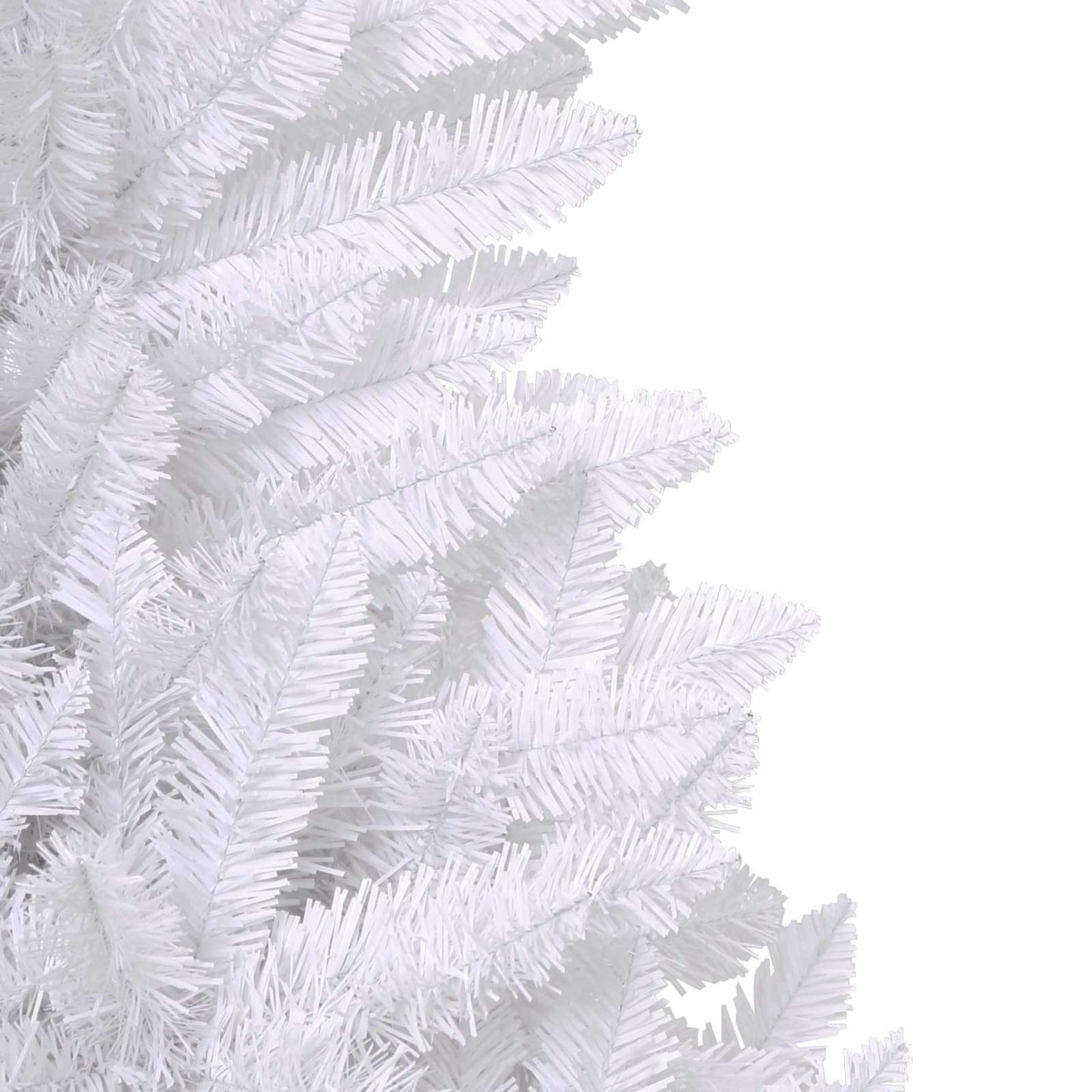 Kunstigt juletræ 300 LED'er PVC og Stål Hvid