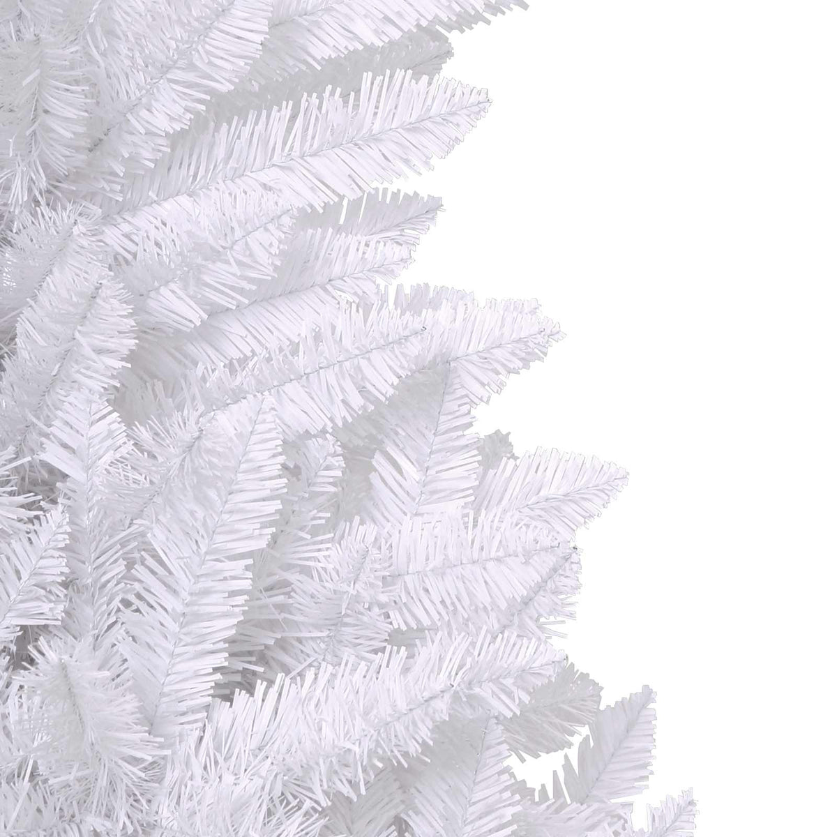 Kunstigt juletræ 300 LED'er PVC og Stål Hvid