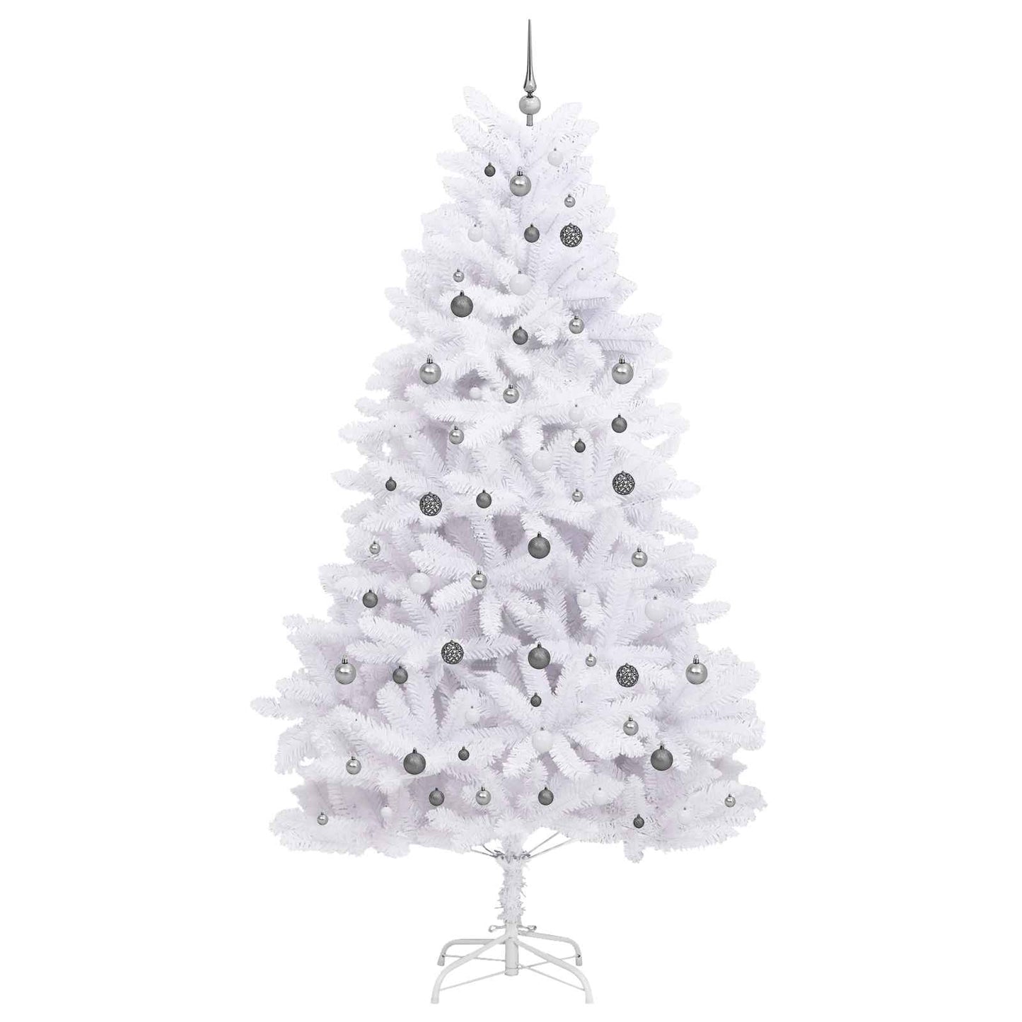 Kunstigt juletræ 270 cm PVC og Stål Hvid
