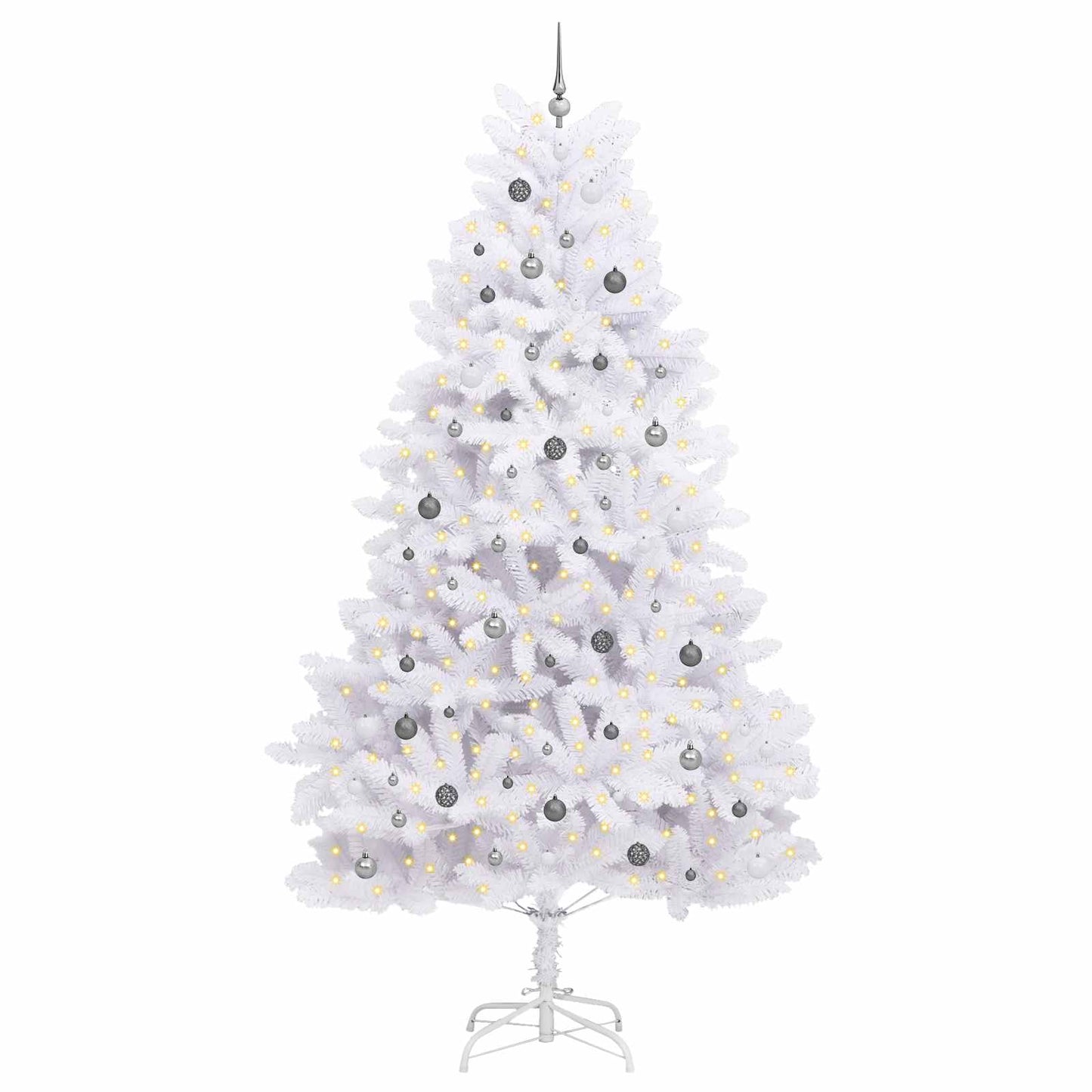 Kunstigt juletræ 300 cm PVC og Stål Hvid