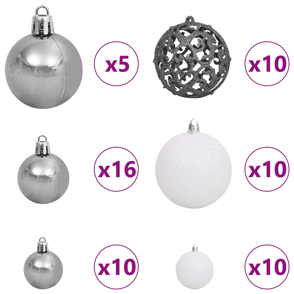 Kunstigt juletræ 300 cm PVC og Stål Hvid