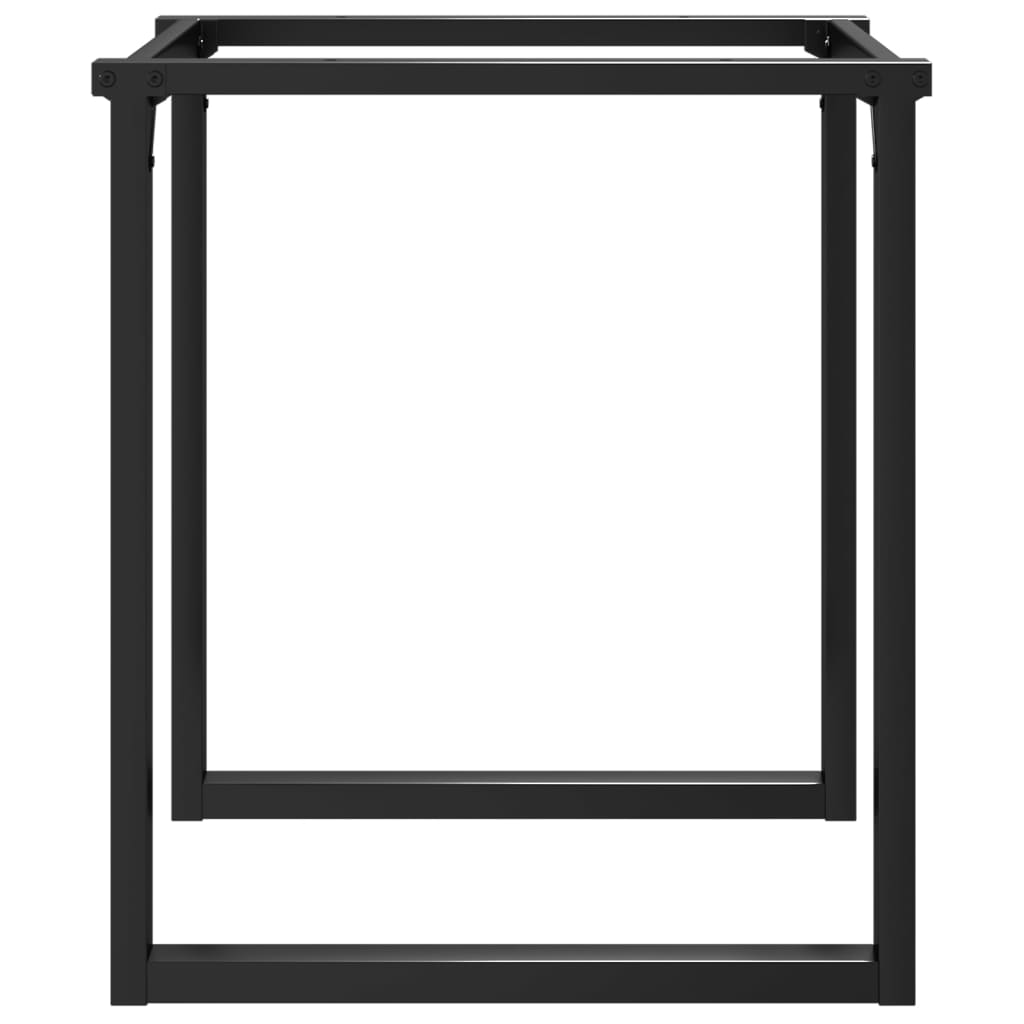 bordben til spisebord 70x70x73 cm O-stel stål