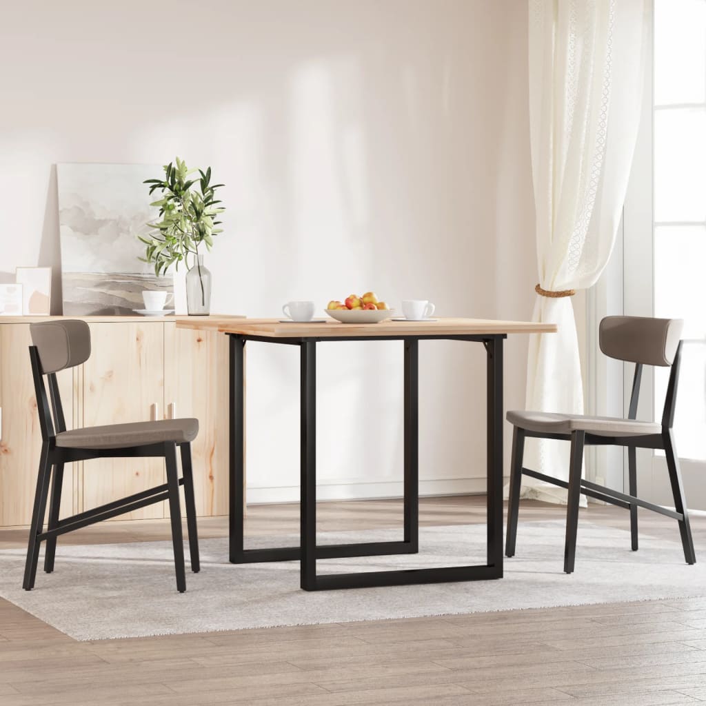 bordben til spisebord 70x70x73 cm O-stel stål