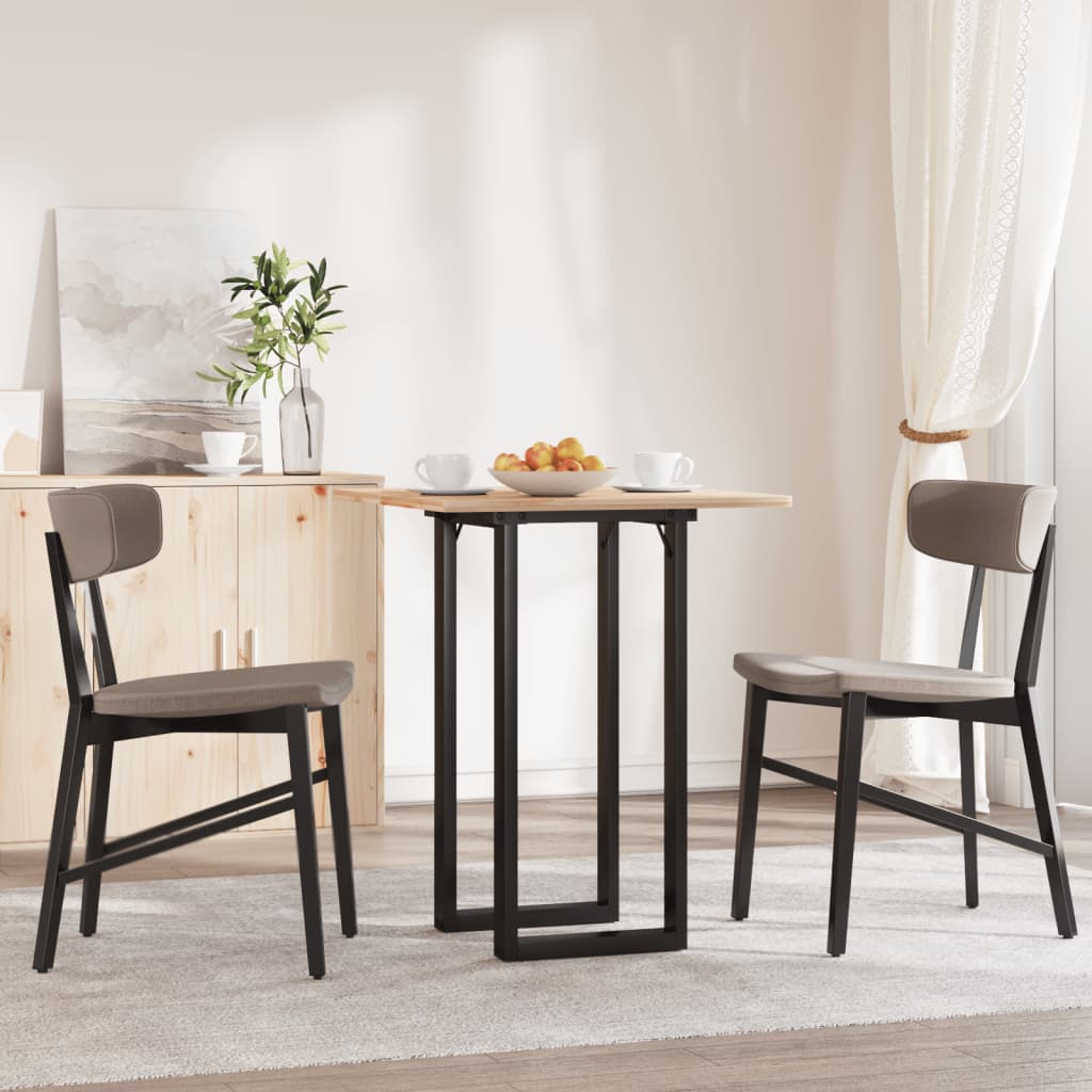 bordben til spisebord 80x40x73 cm O-stel stål