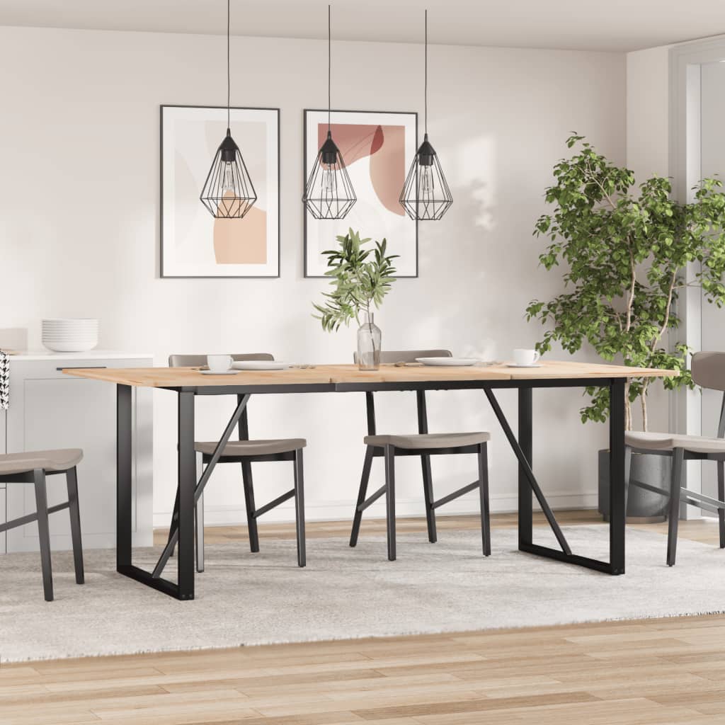 bordben til spisebord 160x80x73 cm O-stel stål
