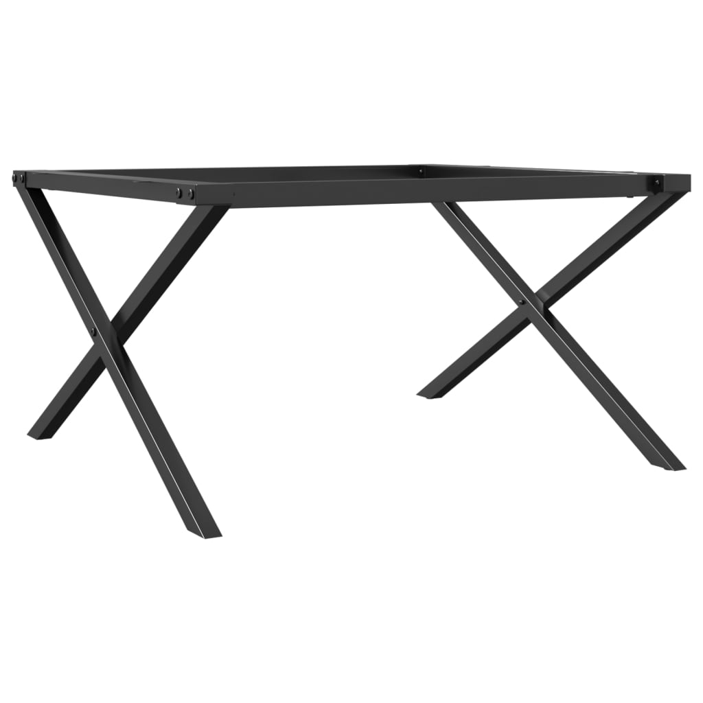 bordben til sofabord 80x70x43 cm X-stel stål