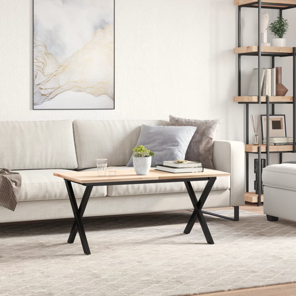 bordben til sofabord 80x40x43 cm X-stel stål