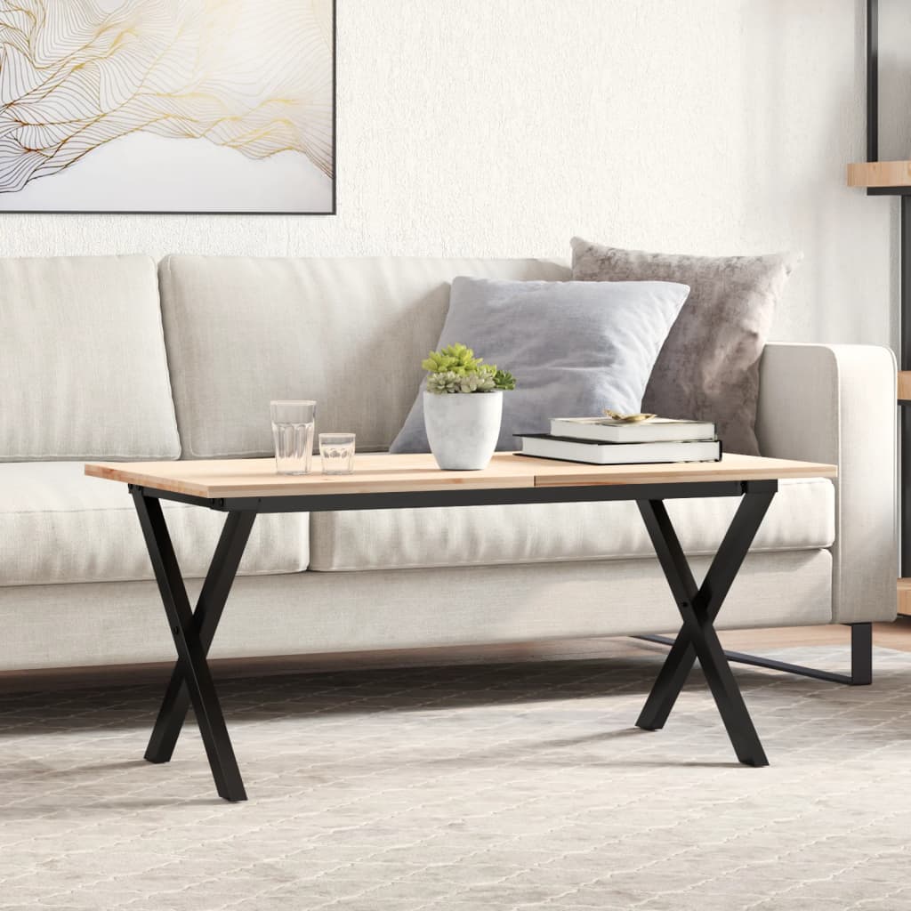 bordben til sofabord 80x40x43 cm X-stel stål