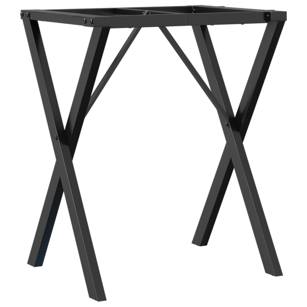 bordben til spisebord 60x40x73 cm X-stel stål
