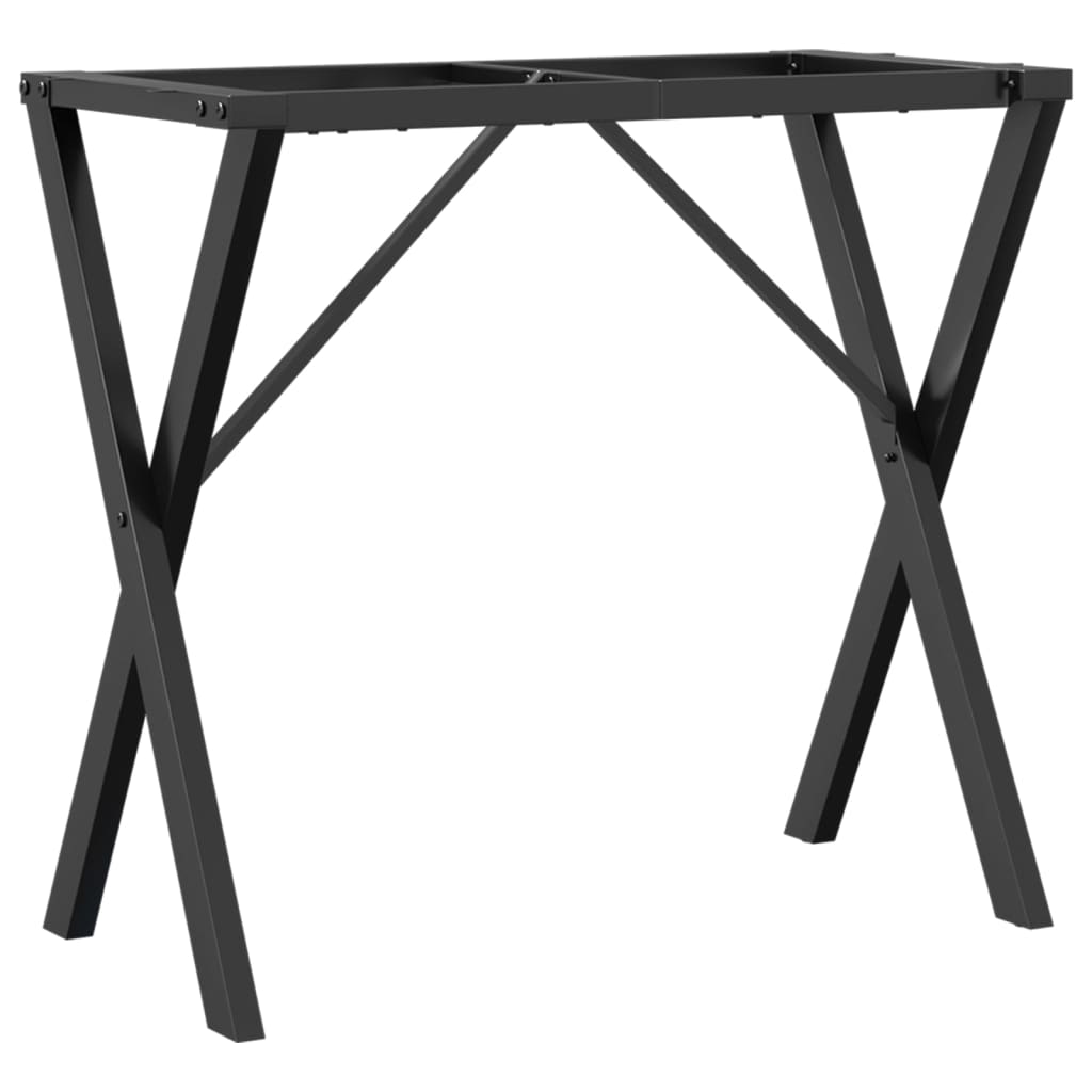 bordben til spisebord 80x40x73 cm X-stel stål