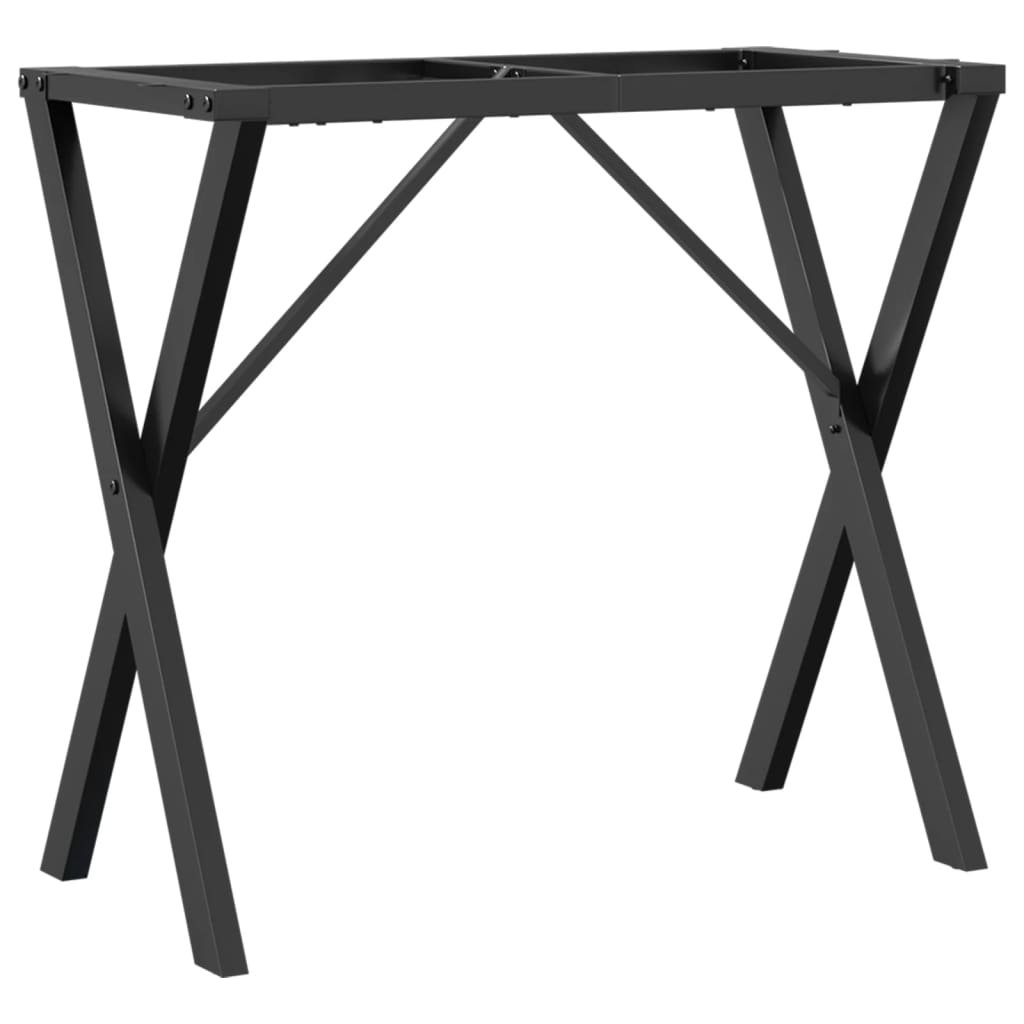 bordben til spisebord 80x40x73 cm X-stel stål