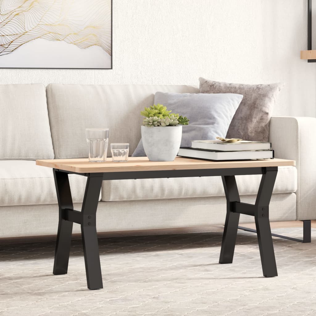 bordben til sofabord 90x40x43 cm Y-stel stål