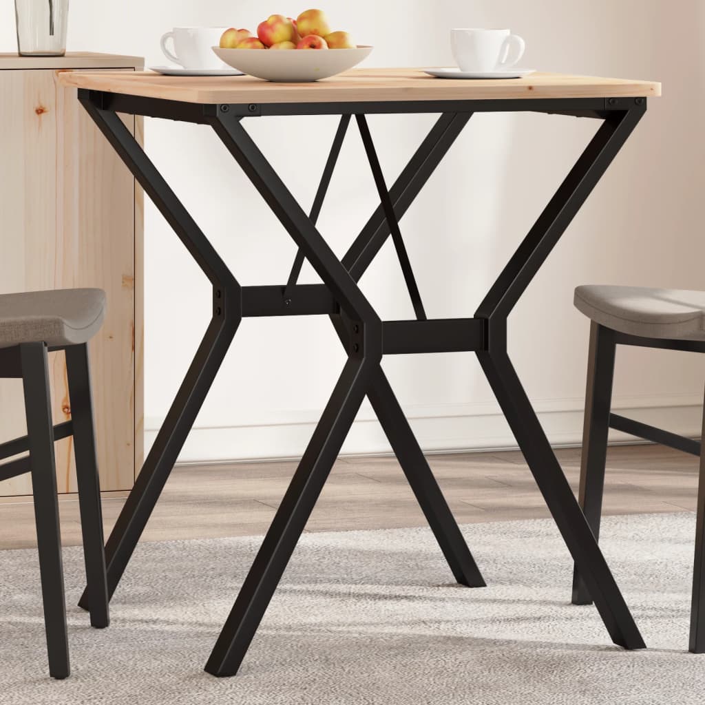bordben til spisebord 60x60x73 cm Y-stel stål