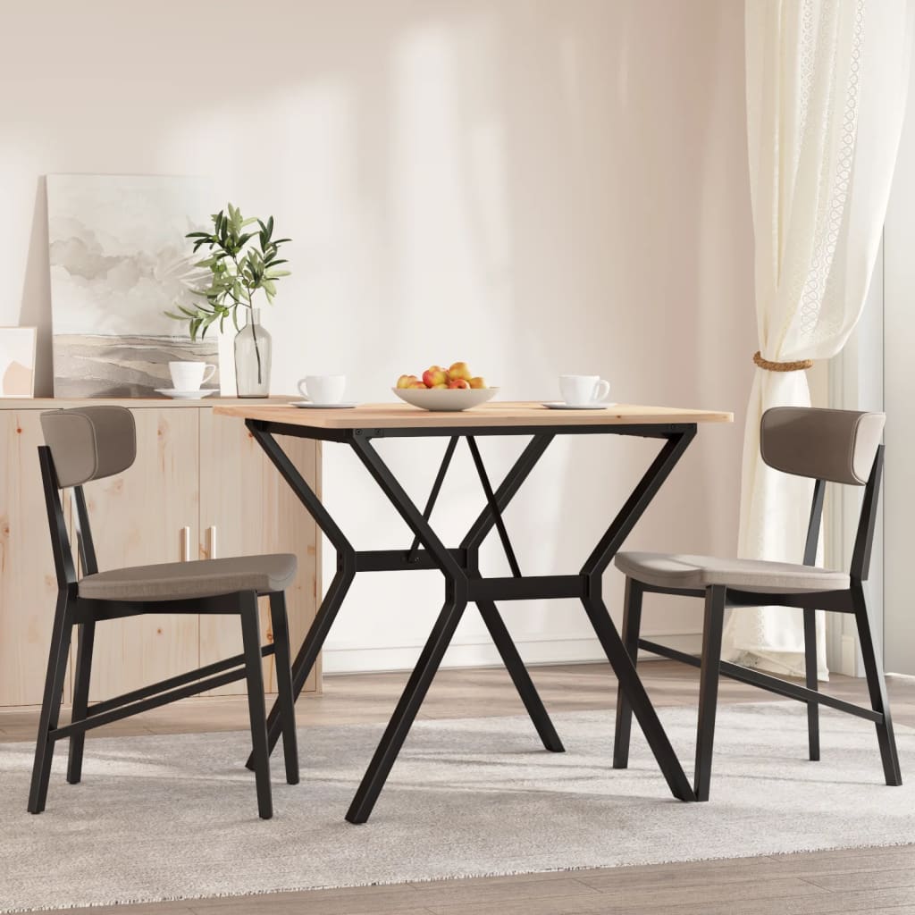 bordben til spisebord 70x70x73 cm Y-stel stål