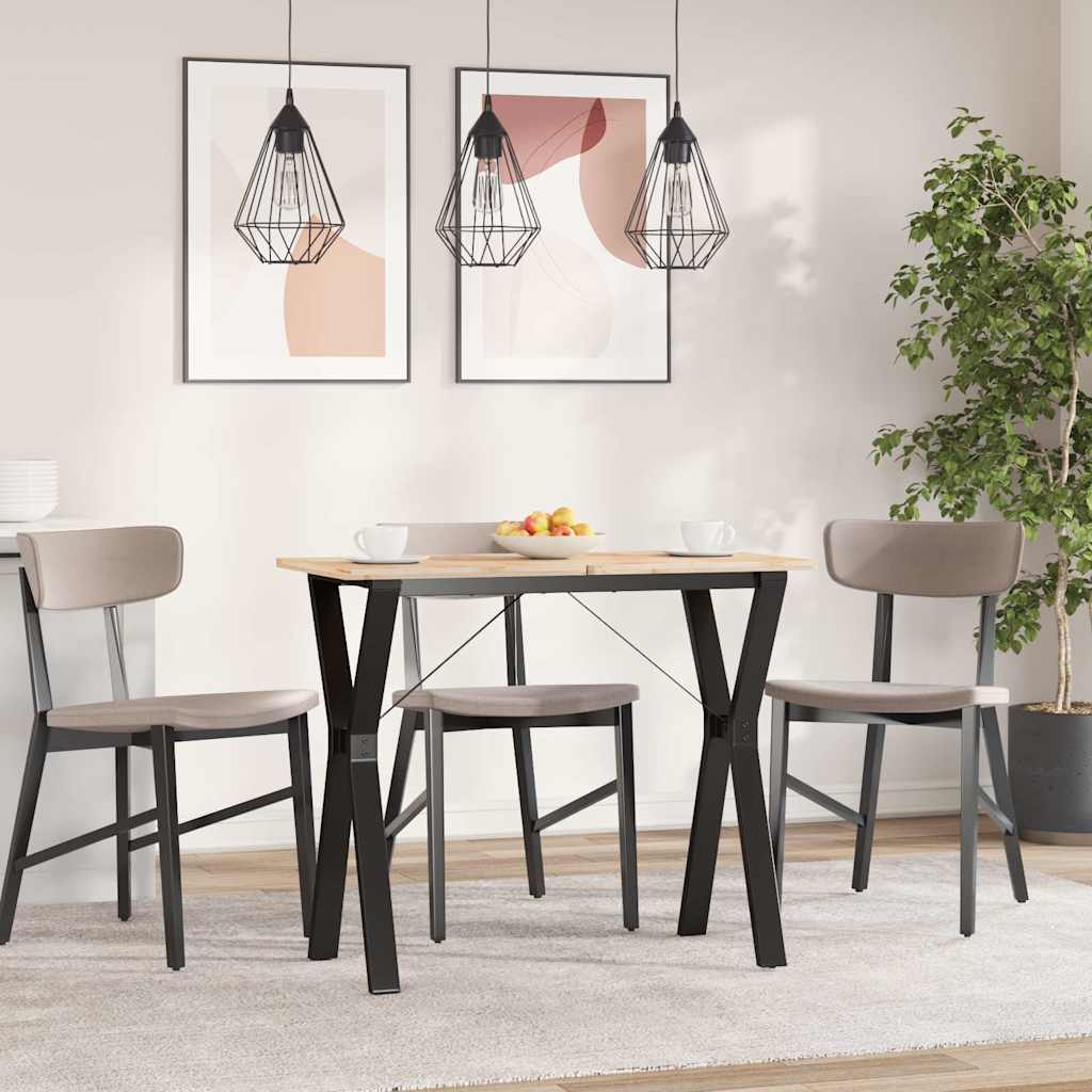 bordben til spisebord 80x40x73 cm Y-stel stål