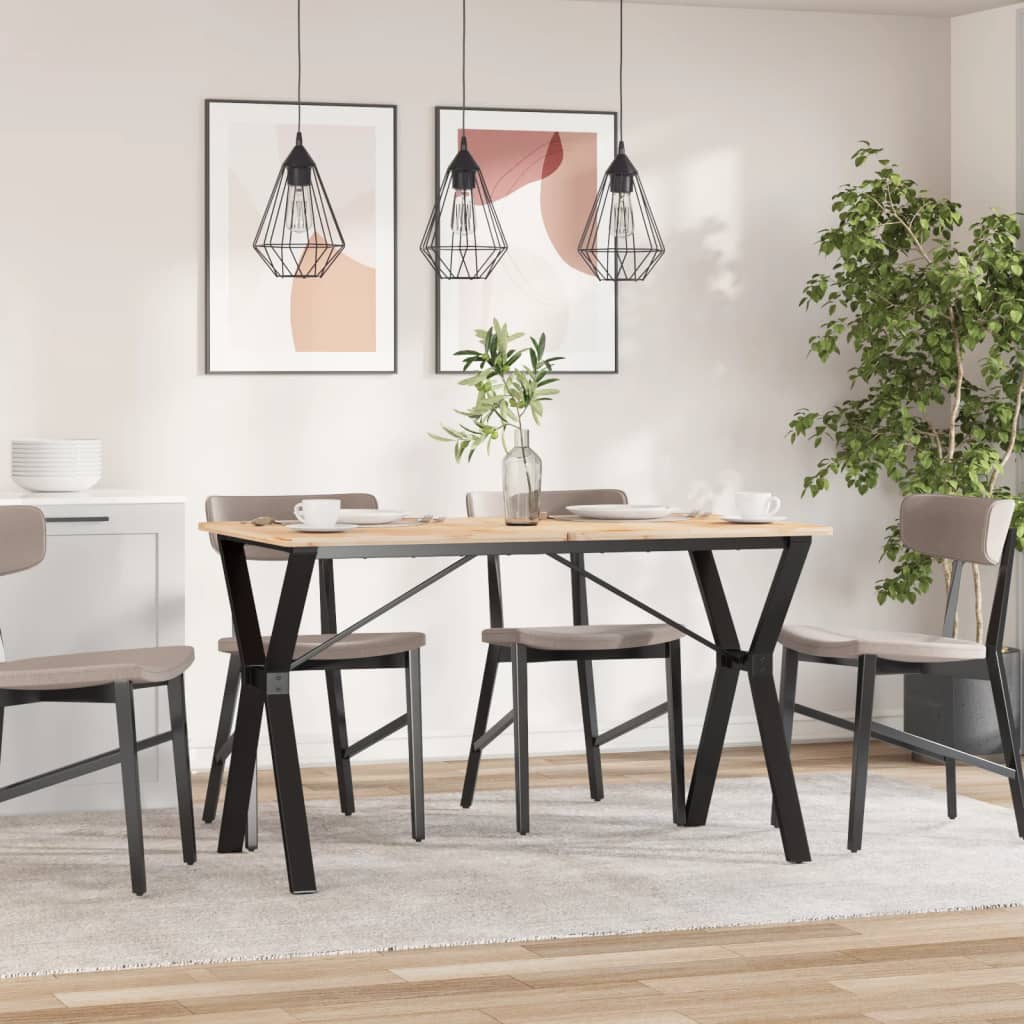 bordben til spisebord 120x60x73 cm Y-stel stål