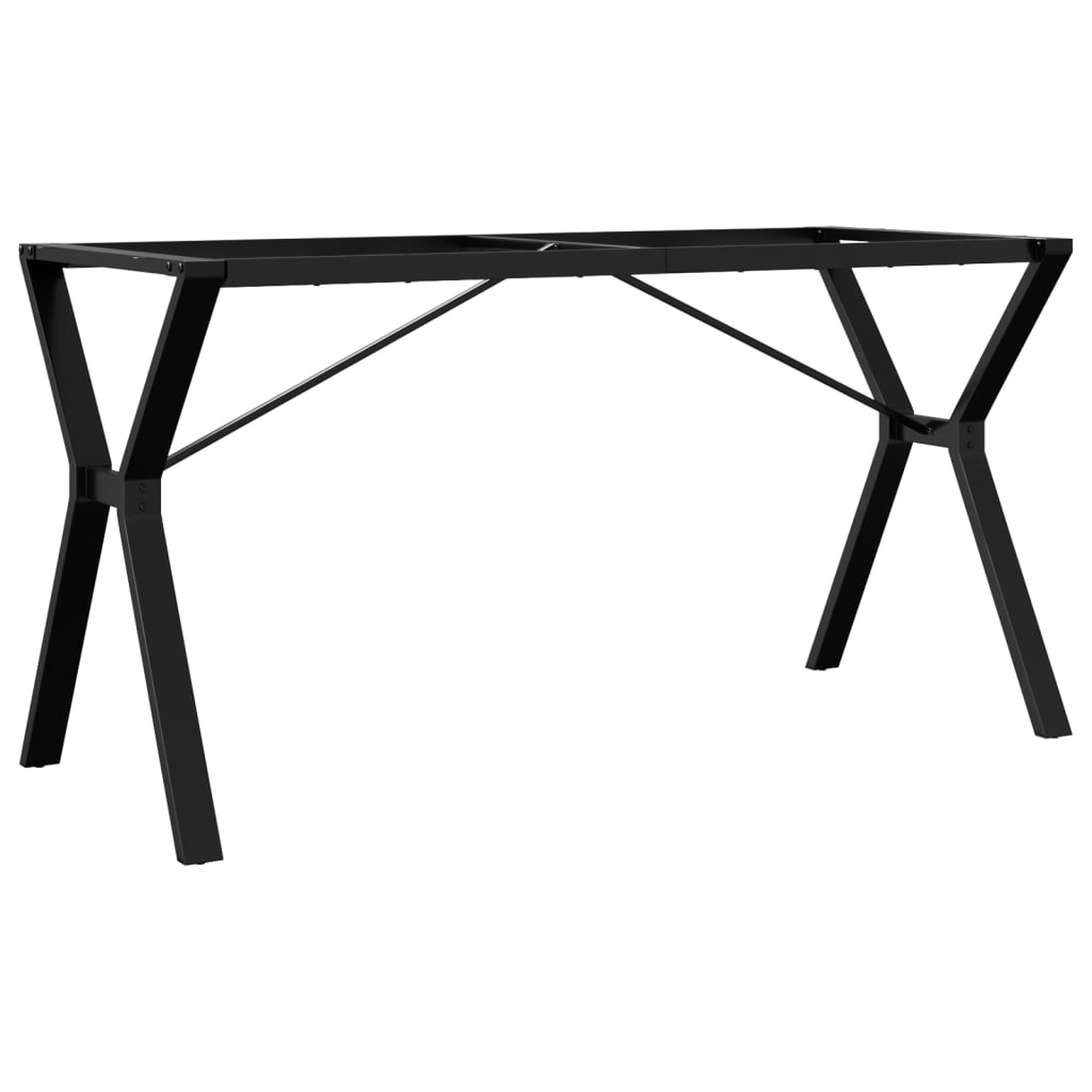 bordben til spisebord 140x60x73 cm Y-stel stål