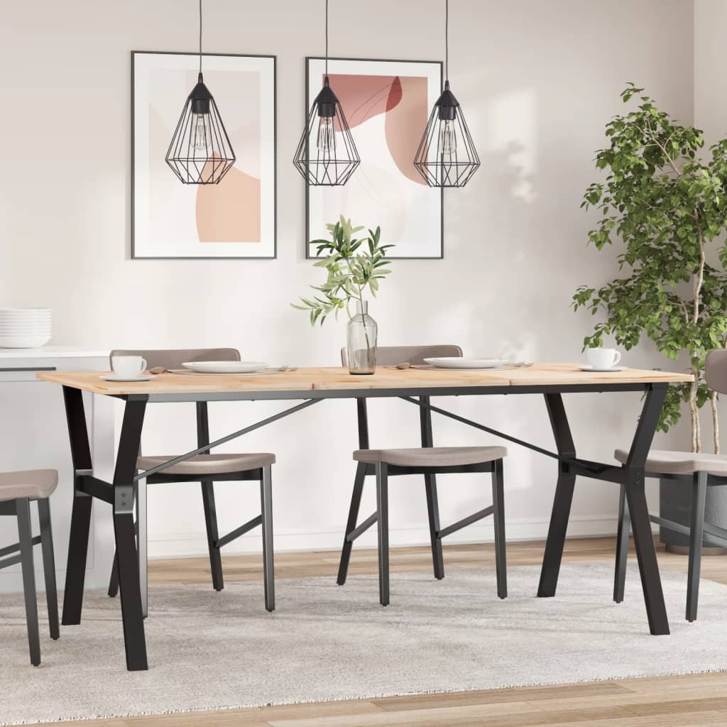 bordben til spisebord 160x80x73 cm Y-stel stål