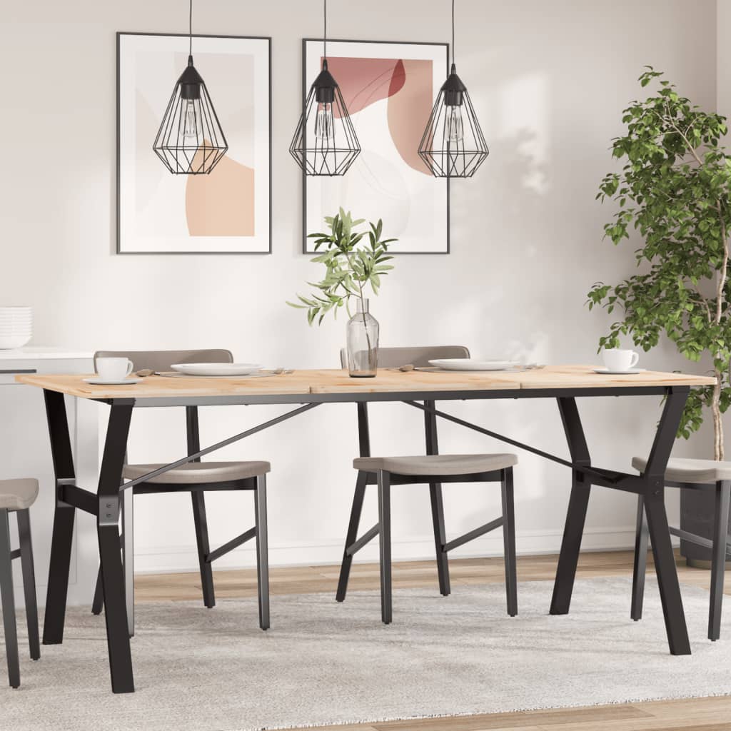 bordben til spisebord 160x80x73 cm Y-stel stål