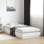 sengeramme med LED-lys 100x200 cm hvid