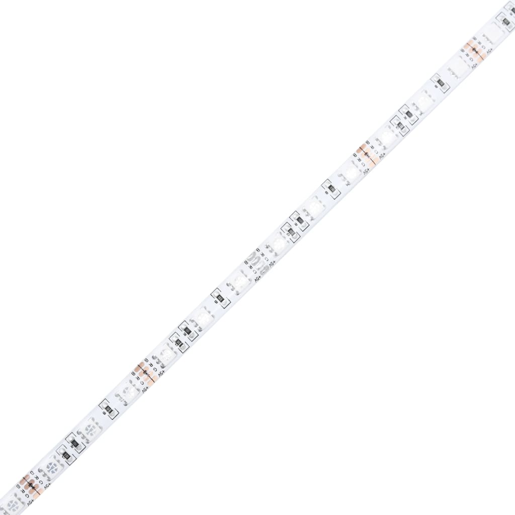 sengeramme med LED-lys 100x200 cm hvid