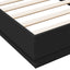 sengeramme med LED-lys 75x190 cm sort