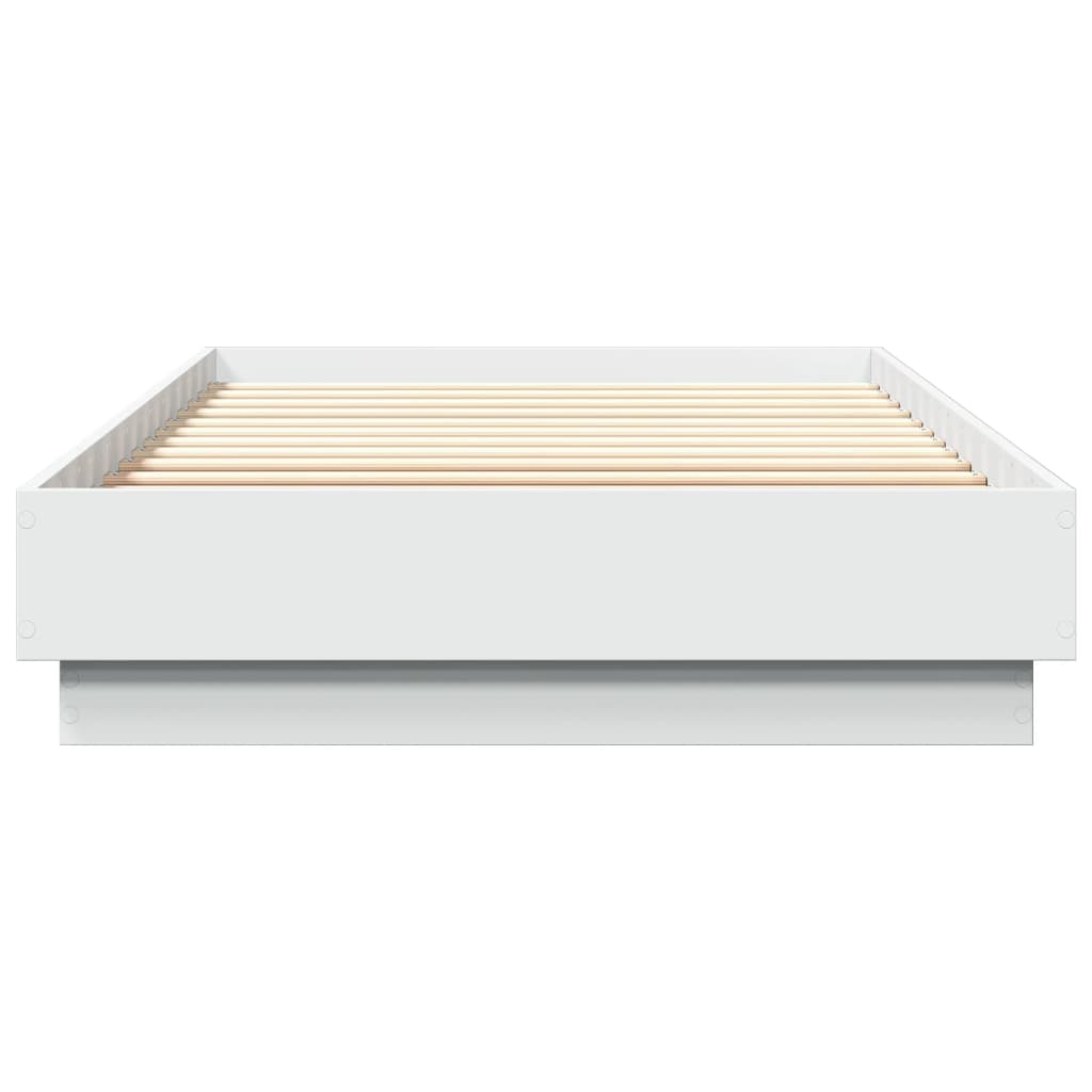 sengeramme 90x200 cm konstrueret træ hvid