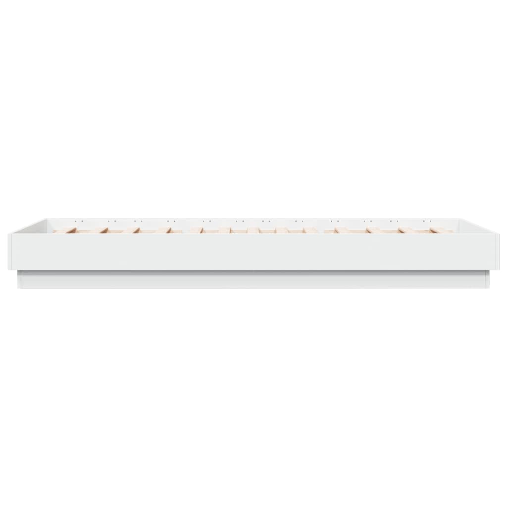 sengeramme 90x200 cm konstrueret træ hvid