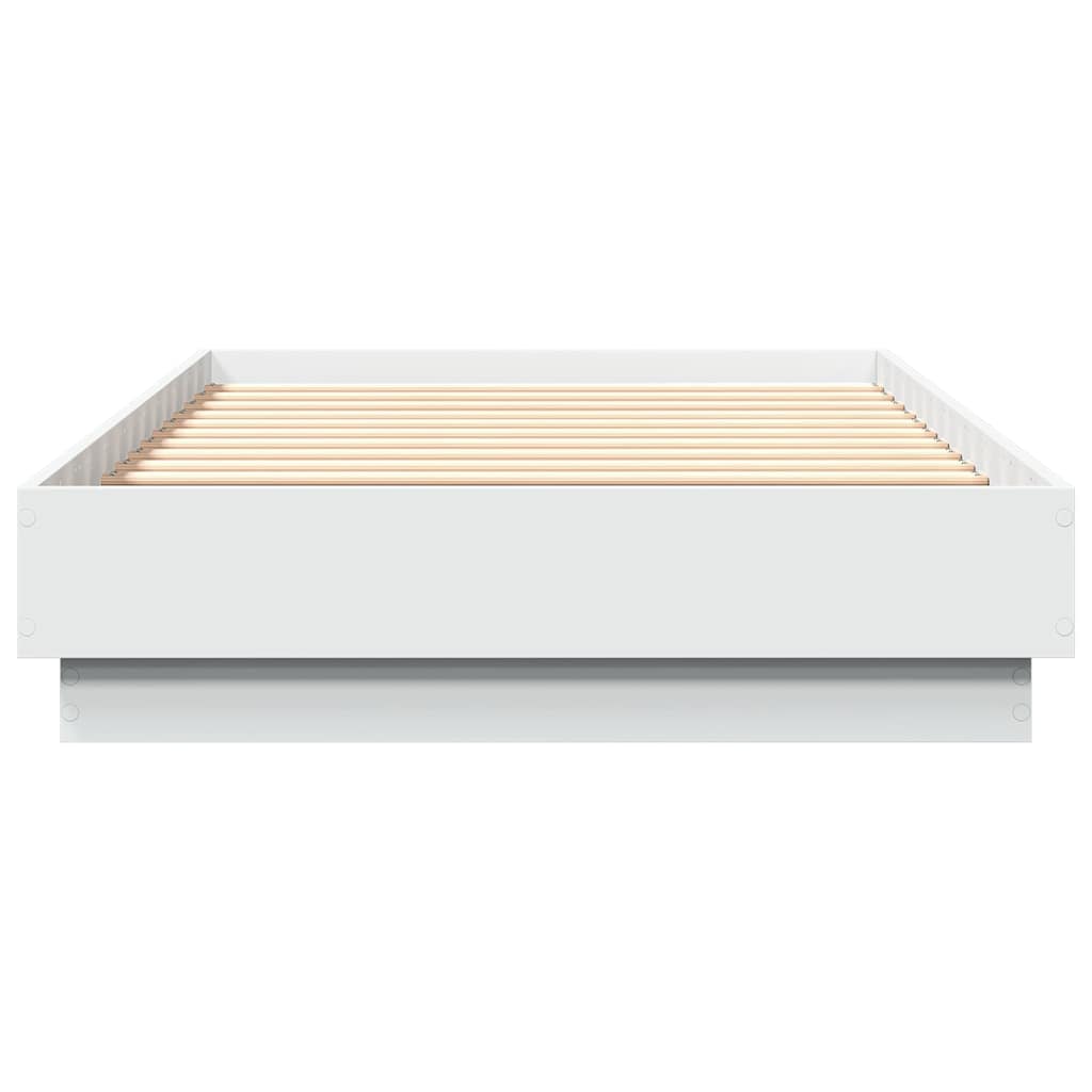 sengeramme 90x190 cm konstrueret træ hvid
